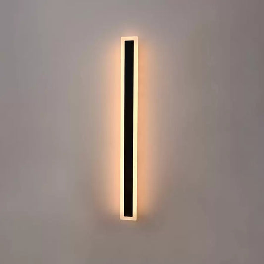 Lampada da parete a LED per esterno Mack, lunghezza 90 cm, 10 W, IP65, metallo, lineare, nera. Lampada da parete per esterno. Titolo predefinito Alessandro Design