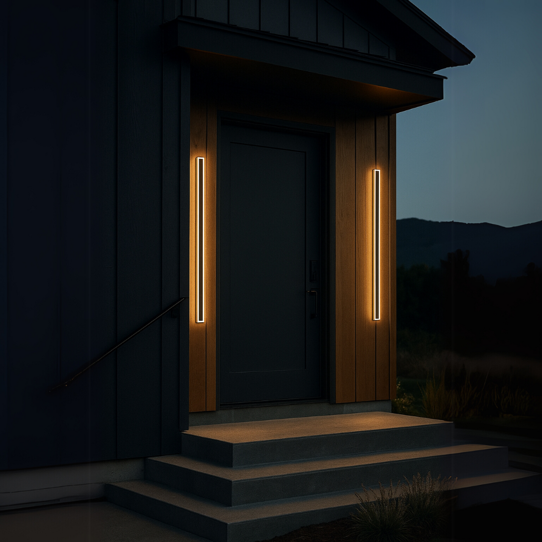 Aplica LED de Exterior Mack, Lungime 90cm, 10W, IP65, Metal, Liniar, Negru Aplice de Exterior Default Title Alessandro Design