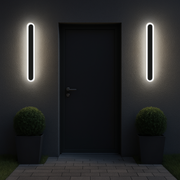 Lampada da parete per esterno SUHA a LED, lunghezza 30 cm, 4 W, IP65, metallo, lineare, nera. Lampada da parete per esterno. Titolo predefinito Alessandro Design