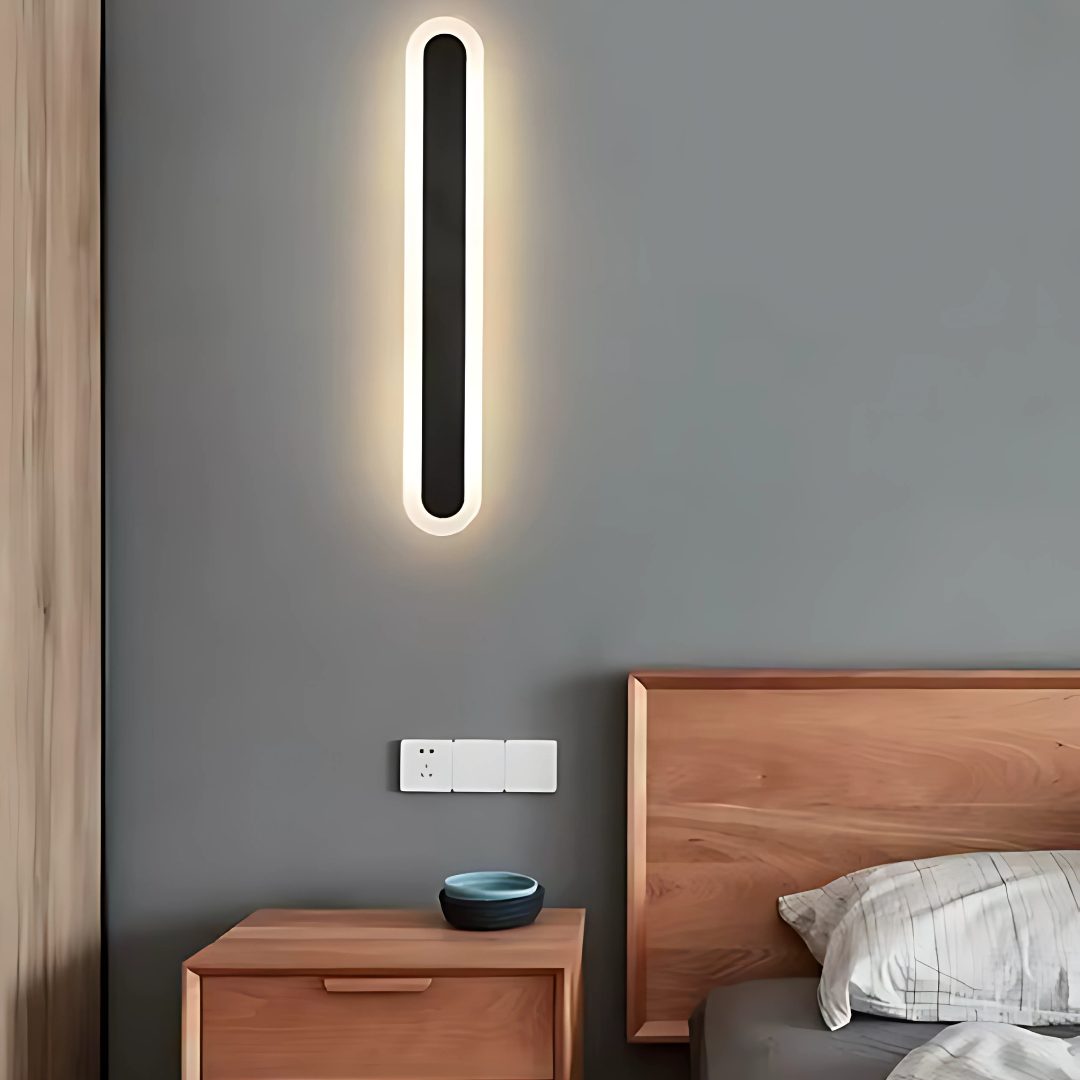 Lampada da parete per esterno SUHA a LED, lunghezza 30 cm, 4 W, IP65, metallo, lineare, nera. Lampada da parete per esterno. Titolo predefinito Alessandro Design