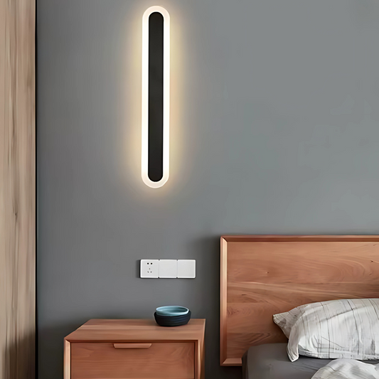 Lampada da parete per esterno SUHA a LED, lunghezza 30 cm, 4 W, IP65, metallo, lineare, nera. Lampada da parete per esterno. Titolo predefinito Alessandro Design
