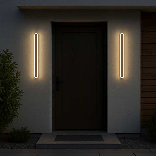 Lampada da parete per esterno SUHA a LED, lunghezza 50 cm, 6 W, IP65, metallo, lineare, bianca Lampada da parete per esterno Titolo predefinito Alessandro Design