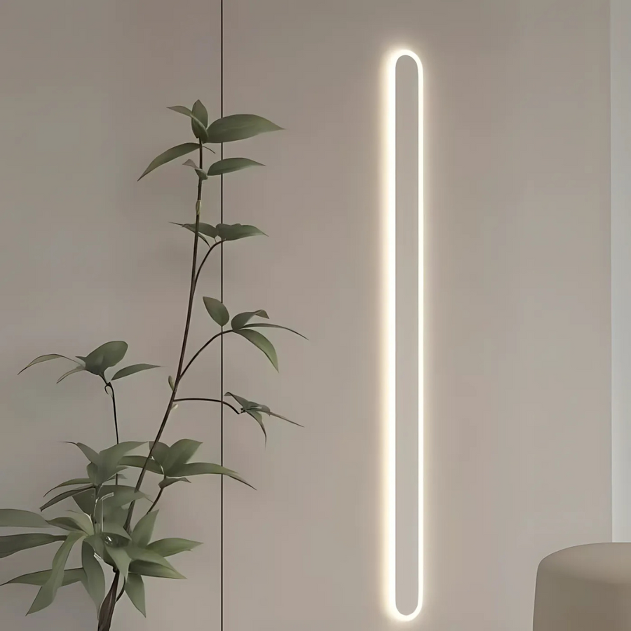 Lampada da parete per esterno SUHA a LED, lunghezza 60 cm, 8 W, IP65, metallo, lineare, bianca. Lampada da parete per esterno. Titolo predefinito Alessandro Design
