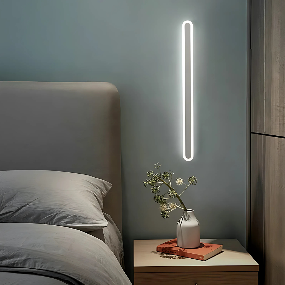 Lampada da parete per esterno SUHA a LED, lunghezza 60 cm, 8 W, IP65, metallo, lineare, bianca. Lampada da parete per esterno. Titolo predefinito Alessandro Design