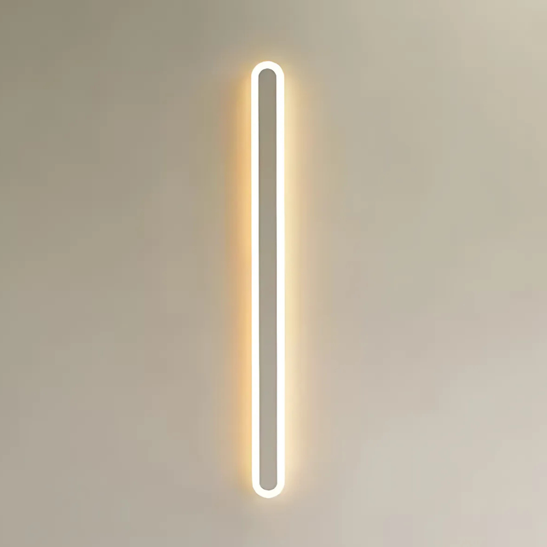 Lampada da parete per esterno SUHA a LED, lunghezza 60 cm, 8 W, IP65, metallo, lineare, bianca. Lampada da parete per esterno. Titolo predefinito Alessandro Design