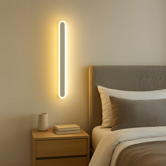 Lampada da parete per esterno SUHA a LED, lunghezza 60 cm, 8 W, IP65, metallo, lineare, bianca. Lampada da parete per esterno. Titolo predefinito Alessandro Design