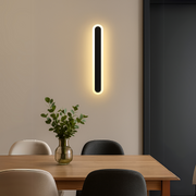 Lampada da parete per esterno SUHA a LED, lunghezza 70 cm, 10 W, IP65, metallo, lineare, nera. Lampada da parete per esterno. Titolo predefinito Alessandro Design