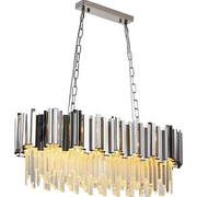 Candelabru Cristal BLOIS Regalis 10xE14, Diametru 80cm, Argintiu, Inaltime Reglabila Candelabre Cristal Default Title Alessandro Design
