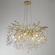 Lampadario in cristallo WALTZ Rhapsody, 6x G9, oro, 45 cm, altezza regolabile, metallo e cristallo Lampadari in cristallo Titolo predefinito Alessandro Design