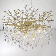 Lampadario in cristallo WALTZ Rhapsody, 6x G9, oro, 45 cm, altezza regolabile, metallo e cristallo Lampadari in cristallo Titolo predefinito Alessandro Design