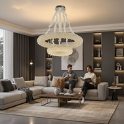 Candelabru Cristal cu Telecomanda, PRAGA Imperio, 78W, Diametru 71cm, Lumina Rece/Calda/Neutra, Auriu, Inaltime Reglabila Lustre LED cu Telecomanda Default Title Alessandro Design