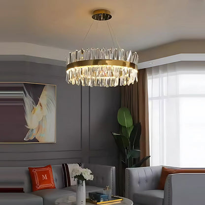 Candelabru LED CASERTA Regalis cu Telecomanda, 95W, Dimabil, Diametru 80cm, Auriu Lustre LED cu Telecomanda Default Title Alessandro Design