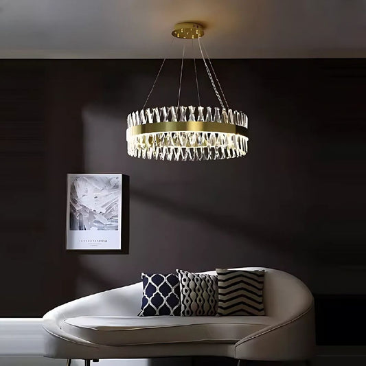 CASERTA Regalis Lampadario LED con Telecomando, 95W, Dimmerabile, Diametro 80cm, Lampadari LED Oro con Telecomando Titolo predefinito Alessandro Design