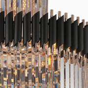 Lampadario di cristallo VERSAILLES Supremo 12xE14, diametro 80 cm, oro lucido e nero, altezza regolabile Lampadari di cristallo Titolo predefinito Alessandro Design