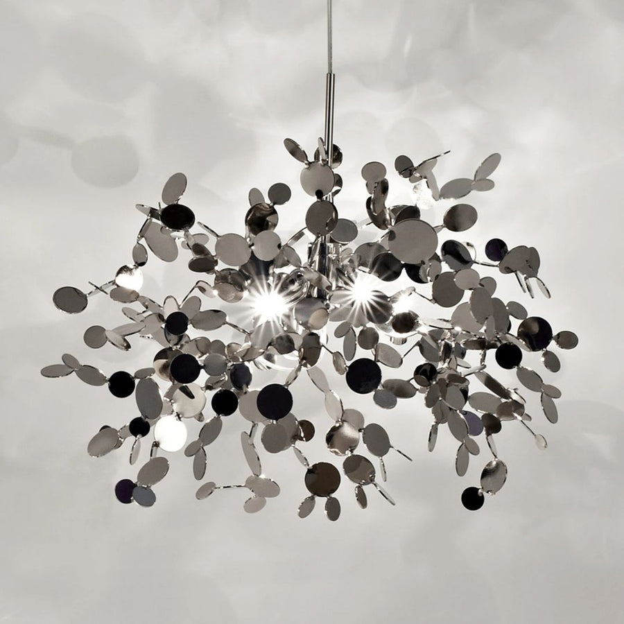 Candelabro Moderno, CAPRICIO Allegro, 2xE14, Diametro 40cm, Cromo Lucido, Altezza Regolabile Candelabro Moderno Titolo predefinito Alessandro Design