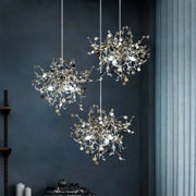 Candelabro Moderno, CAPRICIO Allegro, 2xE14, Diametro 40cm, Cromo Lucido, Altezza Regolabile Candelabro Moderno Titolo predefinito Alessandro Design
