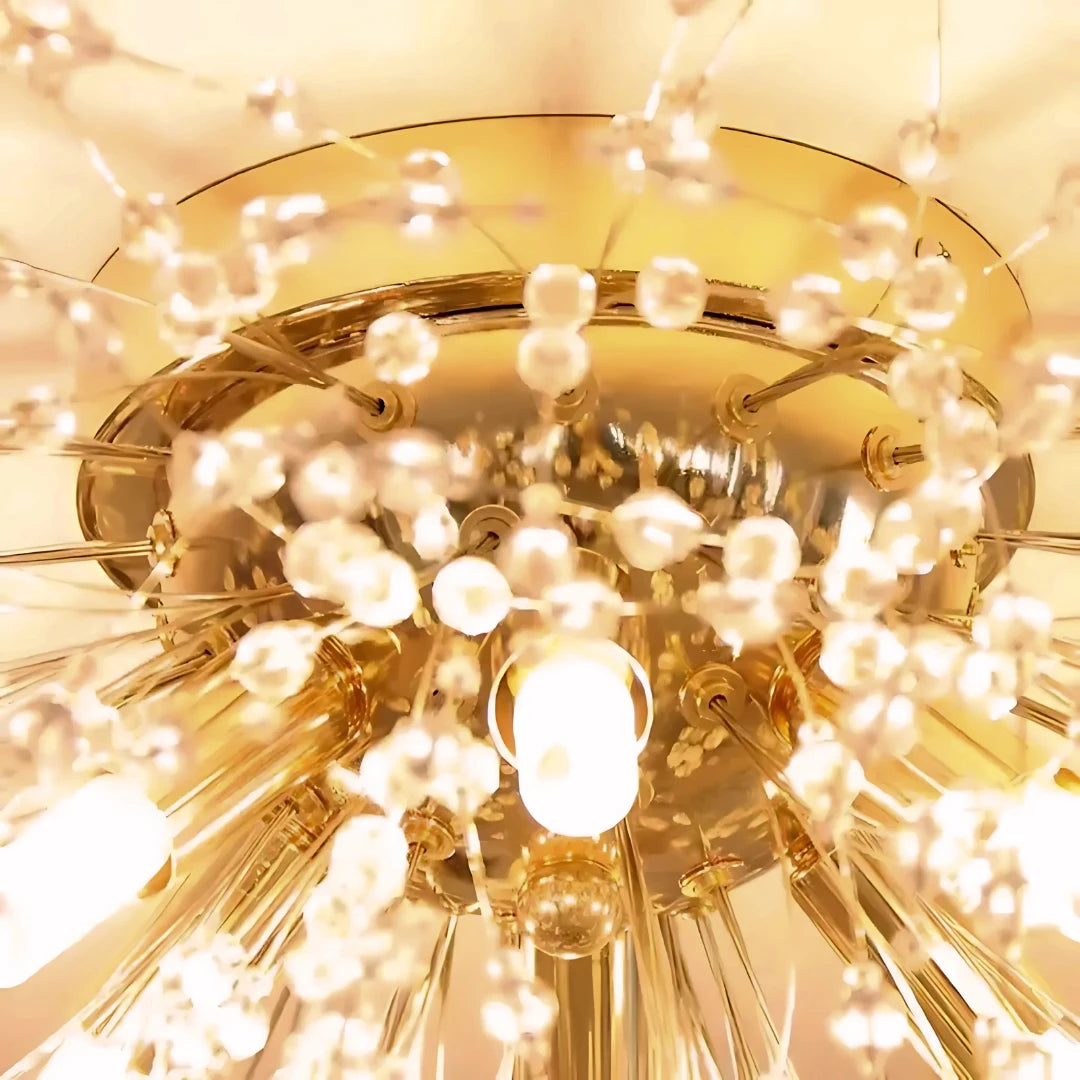 Candelabru Cristal RONDO Vivace, 5x G9, Diametru 40 cm, Auriu Lucios Candelabre Cristal Default Title Alessandro Design