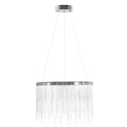 Lampadario LED a sospensione con telecomando ILLUMINA MAGNUS, 20W, Luce Fredda/Calda/Neutra, Dimmerabile, Candelabro Moderno Argento Titolo predefinito Alessandro Design