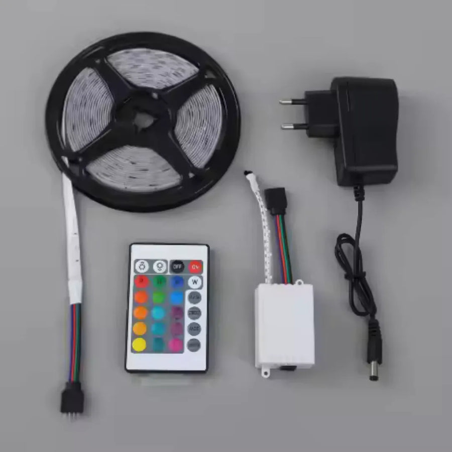 Kit Banda LED 2835 cu telecomanda, RGB, 10W/m, 5m, IP44 Default Title Alessandro Design