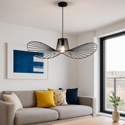 Lustra Suspendata ELIAS 60cm, 1x E27, Metal, Inaltime Reglabila, Negru Lustre Moderne Default Title Alessandro Design