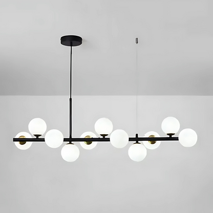 Lampadario moderno LOFT Pavilion, 11x G9, nero, metallo, lampadari moderni regolabili in altezza Titolo predefinito Alessandro Design
