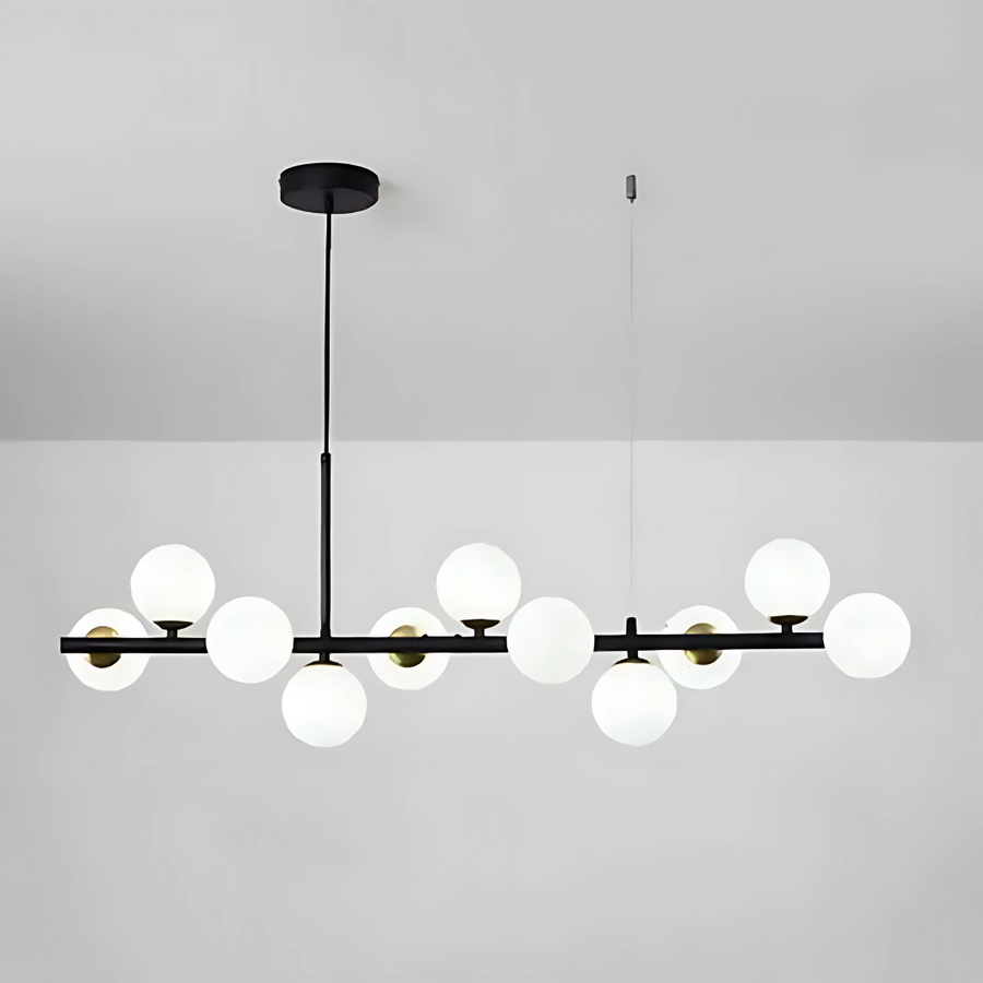 Lampadario moderno LOFT Pavilion, 11x G9, nero, metallo, lampadari moderni regolabili in altezza Titolo predefinito Alessandro Design