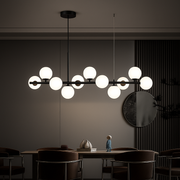 Lampadario moderno LOFT Pavilion, 11x G9, nero, metallo, lampadari moderni regolabili in altezza Titolo predefinito Alessandro Design