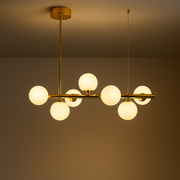 Lampadario moderno LOFT Pavilion, 7x G9, Oro, Metallo, Altezza Regolabile Lampadari Moderni Titolo predefinito Alessandro Design