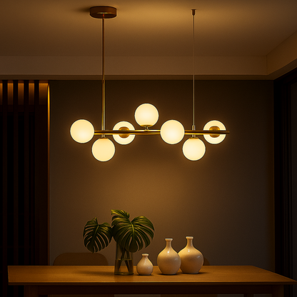Lampadario moderno LOFT Pavilion, 7x G9, Oro, Metallo, Altezza Regolabile Lampadari Moderni Titolo predefinito Alessandro Design