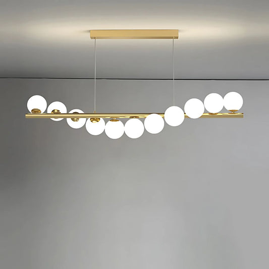 Lampadario da ingresso LOFT, 11x G9, bianco dorato, metallo, altezza regolabile, lampadari moderni ed eleganti Titolo predefinito Alessandro Design