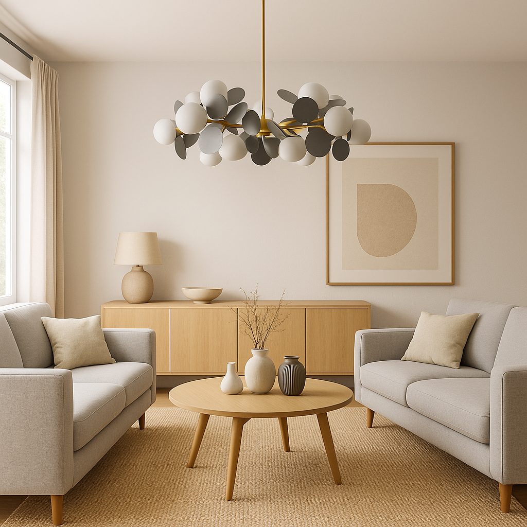 Lampadario a Sospensione SVEN, 15x G9, Lampadario LED Grigio Titolo predefinito Alessandro Design