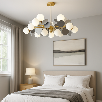 Lampadario a Sospensione SVEN, 15x G9, Lampadario LED Grigio Titolo predefinito Alessandro Design