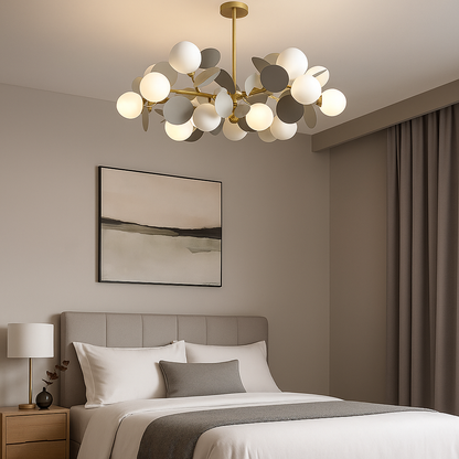 Lampadario a Sospensione SVEN, 15x G9, Lampadario LED Grigio Titolo predefinito Alessandro Design