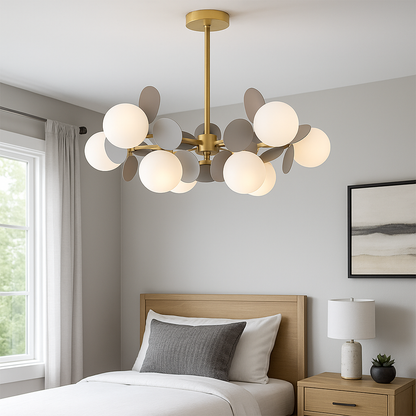Lampadario a Sospensione SVEN, 15x G9, Lampadario LED Grigio Titolo predefinito Alessandro Design