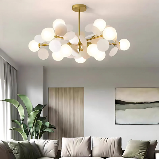 Lampadario Sospeso SVEN, 15x G9, Lampadari Moderni Bianco Titolo predefinito Alessandro Design