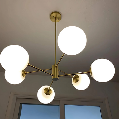 Lustra Suspendata LOFT, 6x E27, Auriu Lustre Moderne Default Title Alessandro Design