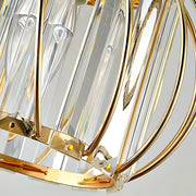Lampadario Monica, 1XE27, Oro, D 16 cm, Metallo e Cristallo Lampadari Classici Titolo predefinito Alessandro Design