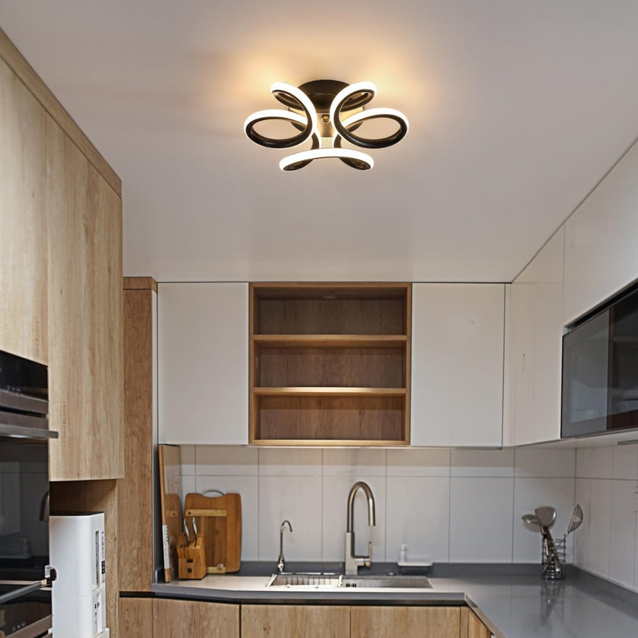 Lampadario LED VERTEX HELIX, 65W, Luce Fredda/Calda/Neutra, Lampadari LED Neri Titolo predefinito Alessandro Design