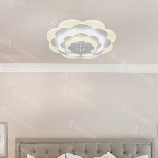 Lampadario LED NEXA 3D, 20W, Diametro 24cm, Luce Fredda/Calda/Neutra, Lampadari LED Bianchi Titolo predefinito Alessandro Design
