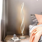 Lampada LED Upsilon, 48W, luce fredda/calda/neutra, metallo e acrilico, Veioze bianco e titolo predefinito Lampada Alessandro Design