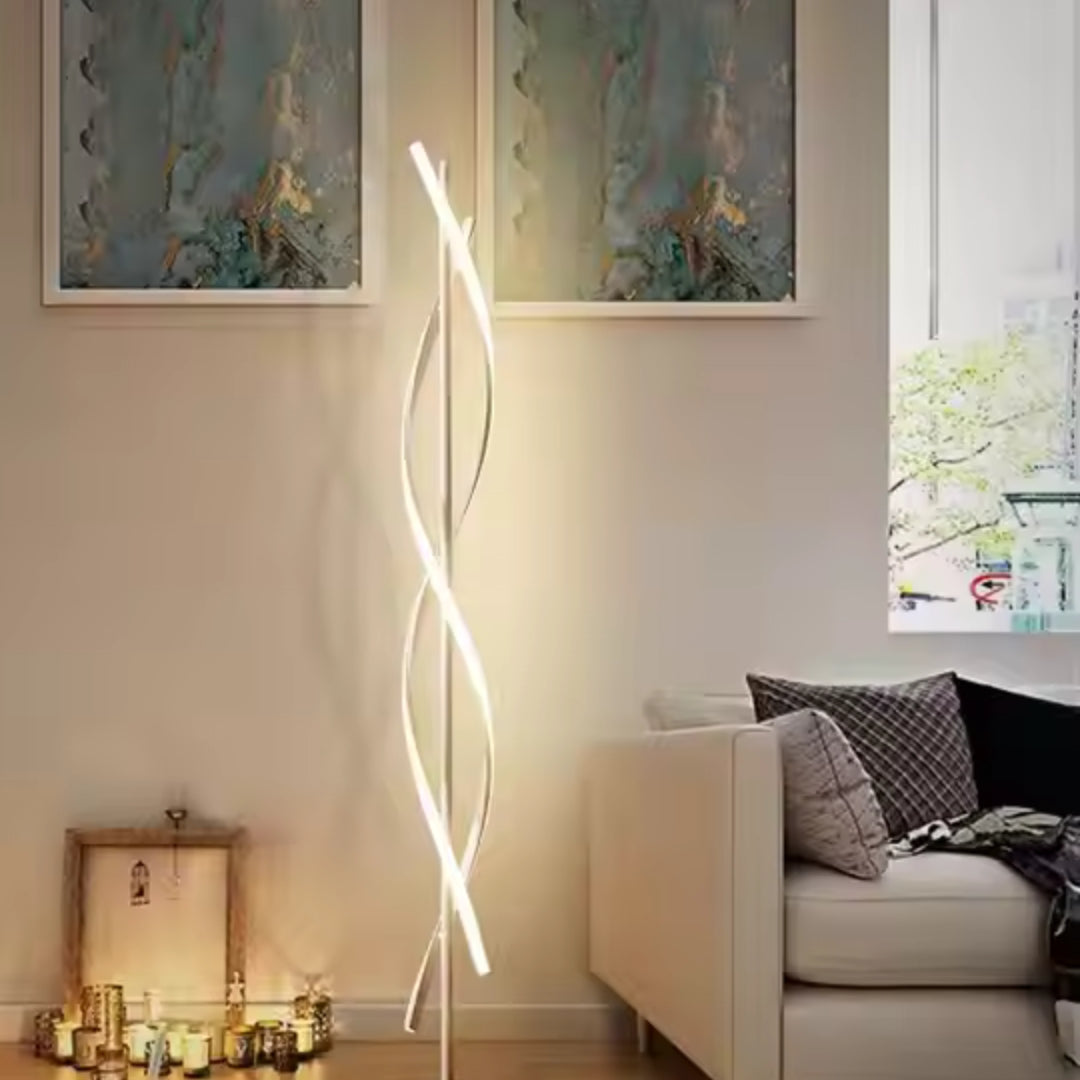 Lampada LED Upsilon, 48W, luce fredda/calda/neutra, metallo e acrilico, Veioze bianco e titolo predefinito Lampada Alessandro Design