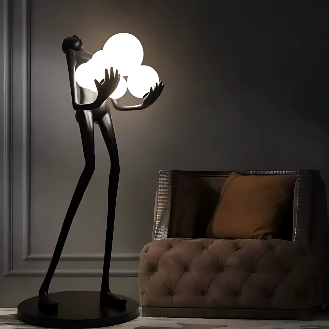 Lampadar Living Eleganza, 6x G9, Negru Veioze & Lampadare Default Title Alessandro Design