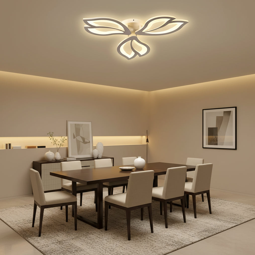 Lampadario a LED con telecomando LILY 40W, 3 Elementi, Luce Fredda/Calda/Neutra, Dimmerabile, Lampadario a LED Bianco con telecomando Titolo predefinito Alessandro Design