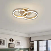 Lampadario a LED con telecomando RINOVA 41W, 2 Cerchi, Luce Fredda/Calda/Neutra, Dimmerabile, Oro Lampadario a LED con telecomando Titolo predefinito Alessandro Design