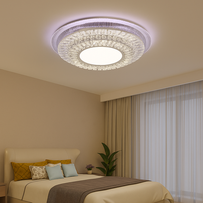 Lampadario a LED con telecomando MIRALUX RGB, 62W, Luce Blu/Fredda/Neutra/Calda, Dimmerabile, Lampadario a LED con telecomando Bianco Titolo predefinito Alessandro Design