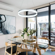 Lampadario LED con Telecomando ANINA 34W, Luce Fredda/Calda/Neutra, Dimmerabile, Bianco, Altezza Regolabile Lampadari LED con Telecomando Titolo predefinito Alessandro Design