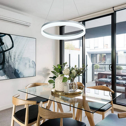 Lampadario LED con Telecomando ANINA 34W, Luce Fredda/Calda/Neutra, Dimmerabile, Bianco, Altezza Regolabile Lampadari LED con Telecomando Titolo predefinito Alessandro Design
