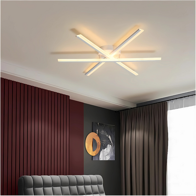 Lampadario LED con telecomando ZOE, 40W, Luce Fredda/Calda/Neutra, Dimmerabile, Bianco