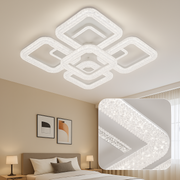 Lustra LED Astrid cu Telecomanda, 134W, Dimabil, Alb Lustre LED cu Telecomanda Default Title Alessandro Design