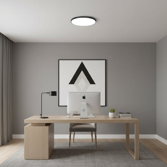 SOLIS Plafoniera LED 37cm 32W Luce Fredda Plafoniere LED Nero Titolo predefinito Alessandro Design